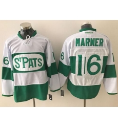 Maple Leafs #16 Mitchell Marner White Green St. Patrick's Day Stitched NHL Jersey Maple Leafs #16 Mitchell Marner White Green St. Patrick's Day Stitched NHL Jersey