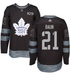 Maple Leafs #21 Bobby Baun Black 1917 2017 100th Anniversary Stitched NHL Jersey Maple Leafs #21 Bobby Baun Black 1917 2017 100th Anniversary Stitched NHL Jersey