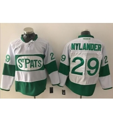 Maple Leafs #29 William Nylander White Green St. Patrick's Day Stitched NHL Jersey Maple Leafs #29 William Nylander White Green St. Patrick's Day Stitched NHL Jersey
