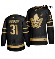 Maple Leafs 31 Frederik Andersen Black With Special Glittery Logo Adidas Jersey Maple Leafs 31 Frederik Andersen Black With Special Glittery Logo Adidas Jersey