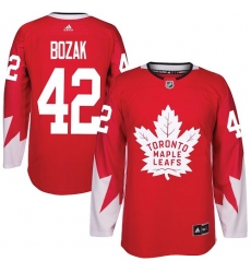 Maple Leafs #42 Tyler Bozak Red Alternate Stitched NHL Jersey Maple Leafs #42 Tyler Bozak Red Alternate Stitched NHL Jersey