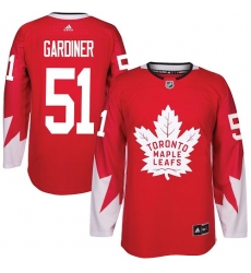 Maple Leafs #51 Jake Gardiner Red Alternate Stitched NHL Jersey Maple Leafs #51 Jake Gardiner Red Alternate Stitched NHL Jersey