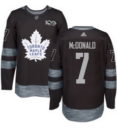 Maple Leafs #7 Lanny McDonald Black 1917 2017 100th Anniversary Stitched NHL Jersey Maple Leafs #7 Lanny McDonald Black 1917 2017 100th Anniversary Stitched NHL Jersey