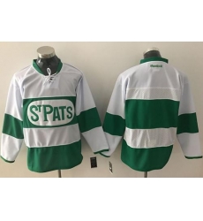 Maple Leafs Blank White Green St. Patrick's Day Stitched NHL Jersey Maple Leafs Blank White Green St. Patrick's Day Stitched NHL Jersey