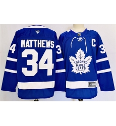 Men Toronto Maple Leafs 34 Auston Matthews Blue 2024 25 Stitched Jersey Men Toronto Maple Leafs 34 Auston Matthews Blue 2024 25 Stitched Jersey