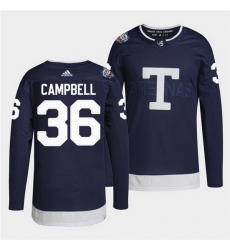 Men Toronto Maple Leafs 36 Jack Campbell 2022 Heritage Classic Navy Stitched jersey Men Toronto Maple Leafs 36 Jack Campbell 2022 Heritage Classic Navy Stitched jersey