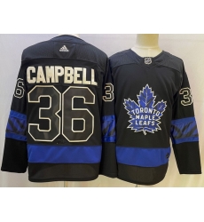 Men Toronto Maple Leafs Black 36 Jack Campbell Alternate Premier Breakaway Reversible Stitched jersey Men Toronto Maple Leafs Black 36 Jack Campbell Alternate Premier Breakaway Reversible Stitched jersey