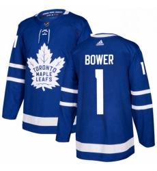 Mens Adidas Toronto Maple Leafs 1 Johnny Bower Authentic Royal Blue Home NHL Jersey Mens Adidas Toronto Maple Leafs 1 Johnny Bower Authentic Royal Blue Home NHL Jersey