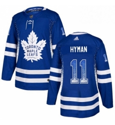 Mens Adidas Toronto Maple Leafs 11 Zach Hyman Authentic Blue Drift Fashion NHL Jersey Mens Adidas Toronto Maple Leafs 11 Zach Hyman Authentic Blue Drift Fashion NHL Jersey