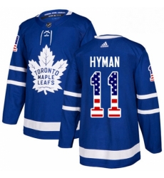 Mens Adidas Toronto Maple Leafs 11 Zach Hyman Authentic Royal Blue USA Flag Fashion NHL Jersey Mens Adidas Toronto Maple Leafs 11 Zach Hyman Authentic Royal Blue USA Flag Fashion NHL Jersey