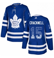 Mens Adidas Toronto Maple Leafs 15 Adam Cracknell Authentic Blue Drift Fashion NHL Jersey Mens Adidas Toronto Maple Leafs 15 Adam Cracknell Authentic Blue Drift Fashion NHL Jersey