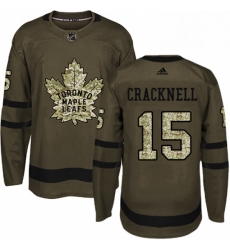 Mens Adidas Toronto Maple Leafs 15 Adam Cracknell Authentic Green Salute to Service NHL Jersey Mens Adidas Toronto Maple Leafs 15 Adam Cracknell Authentic Green Salute to Service NHL Jersey