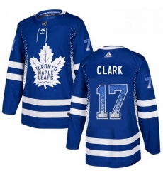 Mens Adidas Toronto Maple Leafs 17 Wendel Clark Authentic Blue Drift Fashion NHL Jersey Mens Adidas Toronto Maple Leafs 17 Wendel Clark Authentic Blue Drift Fashion NHL Jersey