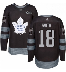 Mens Adidas Toronto Maple Leafs 18 Ben Smith Authentic Black 1917 2017 100th Anniversary NHL Jersey Mens Adidas Toronto Maple Leafs 18 Ben Smith Authentic Black 1917 2017 100th Anniversary NHL Jersey