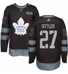 Mens Adidas Toronto Maple Leafs 27 Darryl Sittler Authentic Black 1917 2017 100th Anniversary NHL Jersey Mens Adidas Toronto Maple Leafs 27 Darryl Sittler Authentic Black 1917 2017 100th Anniversary NHL Jersey