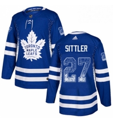Mens Adidas Toronto Maple Leafs 27 Darryl Sittler Authentic Blue Drift Fashion NHL Jersey Mens Adidas Toronto Maple Leafs 27 Darryl Sittler Authentic Blue Drift Fashion NHL Jersey