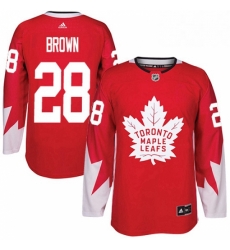 Mens Adidas Toronto Maple Leafs 28 Connor Brown Authentic Red Alternate NHL Jersey Mens Adidas Toronto Maple Leafs 28 Connor Brown Authentic Red Alternate NHL Jersey