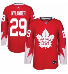Mens Adidas Toronto Maple Leafs 29 William Nylander Authentic Red Alternate NHL Jersey Mens Adidas Toronto Maple Leafs 29 William Nylander Authentic Red Alternate NHL Jersey