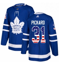 Mens Adidas Toronto Maple Leafs 31 Calvin Pickard Authentic Royal Blue USA Flag Fashion NHL Jersey Mens Adidas Toronto Maple Leafs 31 Calvin Pickard Authentic Royal Blue USA Flag Fashion NHL Jersey