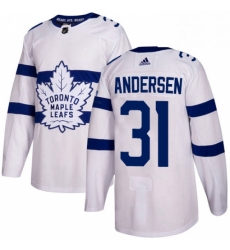 Mens Adidas Toronto Maple Leafs 31 Frederik Andersen Authentic White 2018 Stadium Series NHL Jersey Mens Adidas Toronto Maple Leafs 31 Frederik Andersen Authentic White 2018 Stadium Series NHL Jersey