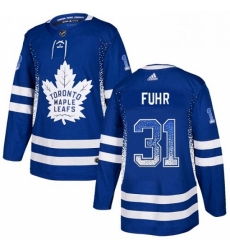 Mens Adidas Toronto Maple Leafs 31 Grant Fuhr Authentic Blue Drift Fashion NHL Jersey Mens Adidas Toronto Maple Leafs 31 Grant Fuhr Authentic Blue Drift Fashion NHL Jersey
