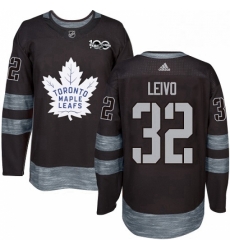 Mens Adidas Toronto Maple Leafs 32 Josh Leivo Authentic Black 1917 2017 100th Anniversary NHL Jersey Mens Adidas Toronto Maple Leafs 32 Josh Leivo Authentic Black 1917 2017 100th Anniversary NHL Jersey