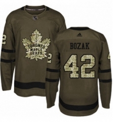 Mens Adidas Toronto Maple Leafs 42 Tyler Bozak Authentic Green Salute to Service NHL Jersey Mens Adidas Toronto Maple Leafs 42 Tyler Bozak Authentic Green Salute to Service NHL Jersey