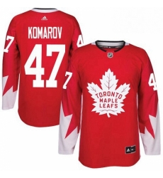 Mens Adidas Toronto Maple Leafs 47 Leo Komarov Authentic Red Alternate NHL Jersey Mens Adidas Toronto Maple Leafs 47 Leo Komarov Authentic Red Alternate NHL Jersey