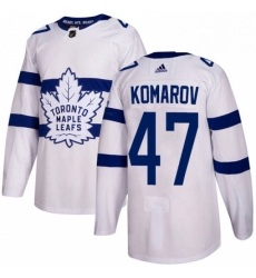 Mens Adidas Toronto Maple Leafs 47 Leo Komarov Authentic White 2018 Stadium Series NHL Jersey Mens Adidas Toronto Maple Leafs 47 Leo Komarov Authentic White 2018 Stadium Series NHL Jersey
