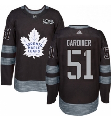 Mens Adidas Toronto Maple Leafs 51 Jake Gardiner Authentic Black 1917 2017 100th Anniversary NHL Jersey Mens Adidas Toronto Maple Leafs 51 Jake Gardiner Authentic Black 1917 2017 100th Anniversary NHL Jersey