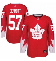 Mens Adidas Toronto Maple Leafs 57 Travis Dermott Premier Red Alternate NHL Jersey Mens Adidas Toronto Maple Leafs 57 Travis Dermott Premier Red Alternate NHL Jersey
