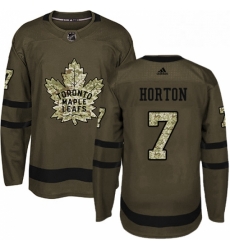 Mens Adidas Toronto Maple Leafs 7 Tim Horton Authentic Green Salute to Service NHL Jersey Mens Adidas Toronto Maple Leafs 7 Tim Horton Authentic Green Salute to Service NHL Jersey