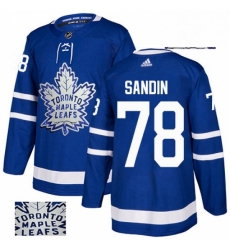 Mens Adidas Toronto Maple Leafs 78 Rasmus Sandin Authentic Royal Blue Fashion Gold NHL Jersey Mens Adidas Toronto Maple Leafs 78 Rasmus Sandin Authentic Royal Blue Fashion Gold NHL Jersey