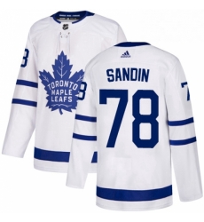 Mens Adidas Toronto Maple Leafs 78 Rasmus Sandin Authentic White Away NHL Jersey Mens Adidas Toronto Maple Leafs 78 Rasmus Sandin Authentic White Away NHL Jersey