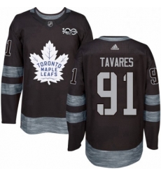 Mens Adidas Toronto Maple Leafs 91 John Tavares Authentic Black 1917 2017 100th Anniversary NHL Jersey Mens Adidas Toronto Maple Leafs 91 John Tavares Authentic Black 1917 2017 100th Anniversary NHL Jersey