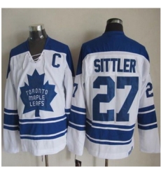 Toronto Maple Leafs #27 Darryl Sittler White CCM Throwback Third Stitched NHL Jersey Toronto Maple Leafs #27 Darryl Sittler White CCM Throwback Third Stitched NHL Jersey