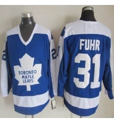 Toronto Maple Leafs #31 Grant Fuhr Blue White CCM Throwback Stitched NHL Jersey Toronto Maple Leafs #31 Grant Fuhr Blue White CCM Throwback Stitched NHL Jersey