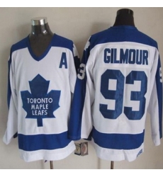 Toronto Maple Leafs #93 Doug Gilmour White Blue CCM Throwback Stitched NHL jersey Toronto Maple Leafs #93 Doug Gilmour White Blue CCM Throwback Stitched NHL jersey