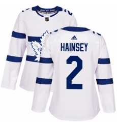Womens Adidas Toronto Maple Leafs 2 Ron Hainsey Authentic White 2018 Stadium Series NHL Jersey Womens Adidas Toronto Maple Leafs 2 Ron Hainsey Authentic White 2018 Stadium Series NHL Jersey