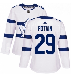 Womens Adidas Toronto Maple Leafs 29 Felix Potvin Authentic White 2018 Stadium Series NHL Jersey Womens Adidas Toronto Maple Leafs 29 Felix Potvin Authentic White 2018 Stadium Series NHL Jersey