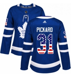 Womens Adidas Toronto Maple Leafs 31 Calvin Pickard Authentic Royal Blue USA Flag Fashion NHL Jersey Womens Adidas Toronto Maple Leafs 31 Calvin Pickard Authentic Royal Blue USA Flag Fashion NHL Jersey