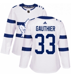Womens Adidas Toronto Maple Leafs 33 Frederik Gauthier Authentic White 2018 Stadium Series NHL Jersey Womens Adidas Toronto Maple Leafs 33 Frederik Gauthier Authentic White 2018 Stadium Series NHL Jersey