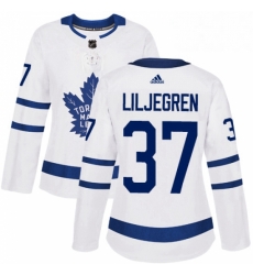 Womens Adidas Toronto Maple Leafs 37 Timothy Liljegren Authentic White Away NHL Jersey Womens Adidas Toronto Maple Leafs 37 Timothy Liljegren Authentic White Away NHL Jersey
