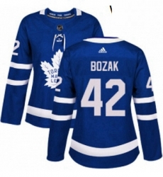 Womens Adidas Toronto Maple Leafs 42 Tyler Bozak Authentic Royal Blue Home NHL Jersey Womens Adidas Toronto Maple Leafs 42 Tyler Bozak Authentic Royal Blue Home NHL Jersey
