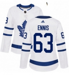 Womens Adidas Toronto Maple Leafs 63 Tyler Ennis Authentic White Away NHL Jersey Womens Adidas Toronto Maple Leafs 63 Tyler Ennis Authentic White Away NHL Jersey