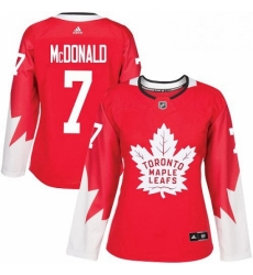 Womens Adidas Toronto Maple Leafs 7 Lanny McDonald Authentic Red Alternate NHL Jersey Womens Adidas Toronto Maple Leafs 7 Lanny McDonald Authentic Red Alternate NHL Jersey