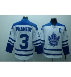KIDS Toronto Maple Leafs 3 Phaneuf white Jerseys C patch KIDS Toronto Maple Leafs 3 Phaneuf white Jerseys C patch