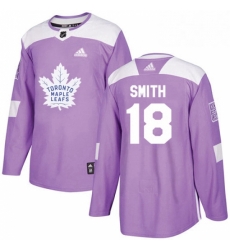 Youth Adidas Toronto Maple Leafs 18 Ben Smith Authentic Purple Fights Cancer Practice NHL Jersey Youth Adidas Toronto Maple Leafs 18 Ben Smith Authentic Purple Fights Cancer Practice NHL Jersey