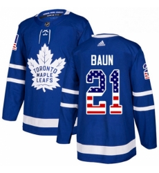 Youth Adidas Toronto Maple Leafs 21 Bobby Baun Authentic Royal Blue USA Flag Fashion NHL Jersey Youth Adidas Toronto Maple Leafs 21 Bobby Baun Authentic Royal Blue USA Flag Fashion NHL Jersey