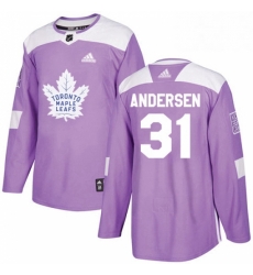Youth Adidas Toronto Maple Leafs 31 Frederik Andersen Authentic Purple Fights Cancer Practice NHL Jersey Youth Adidas Toronto Maple Leafs 31 Frederik Andersen Authentic Purple Fights Cancer Practice NHL Jersey